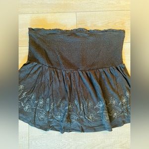 Sold! - Torrid 3X black floral gorgeous babydoll tube top